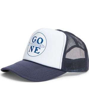 Friday Feelin Gone Fishin Baseball Cap - Blue