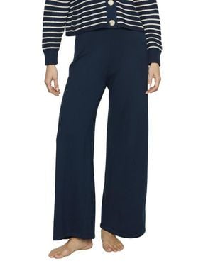 Eberjey Fine Gauge Sweater Knit Lounge Pants - Blue