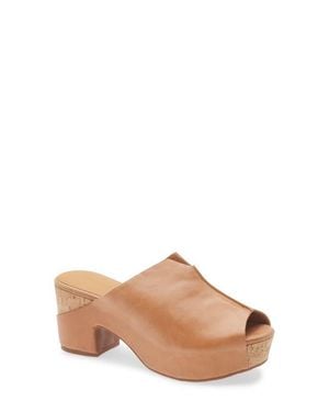 Chocolat Blu Gamma Peep Toe Platform Slide Sandal - Multicolor