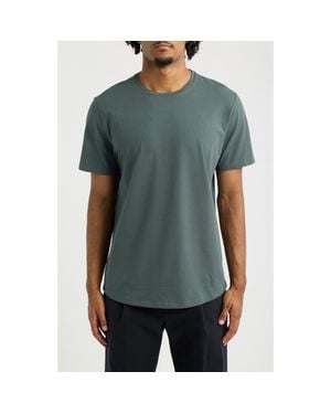 Open Edit Crewneck Stretch Cotton T-Shirt - Gray
