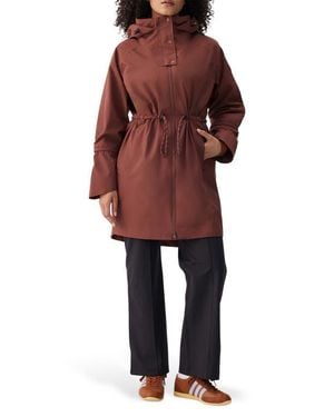 Lolë Piper Water-Repellent Rain Jacket - Red
