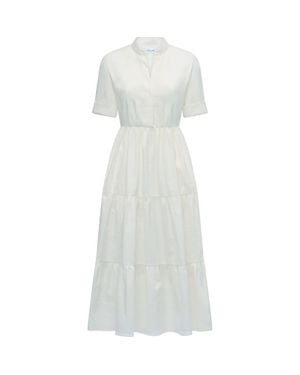 Callas Milano Sardinia Tiered Dress - White