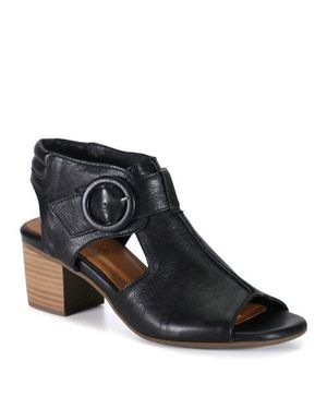 Diba True Cora Line Leather Dressy Heeled Sandal - Black