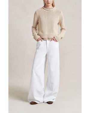 La Ligne Solid Mini Marina Sweater - White