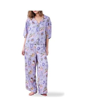 Printfresh Wildest Dreams Pajamas - Purple