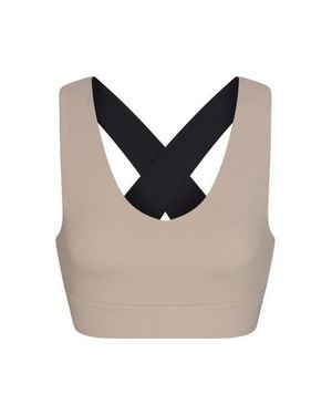 PB5star X-Over Back Sports Bra - White