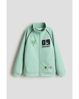 H&M Printed Track Jacket - Green