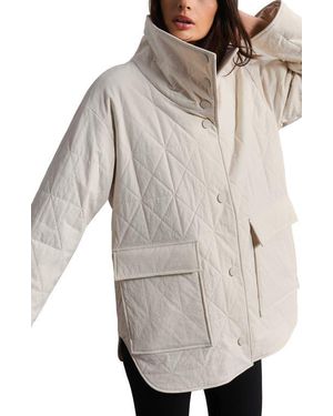 Rhone Monterey Water Repellent Quilted Jacket - Natural