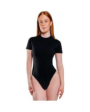 Cheeky Cherry Leakproof T-Shirt Thong Bodysuit Liner - Black