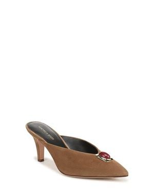 Veronica Beard Rochelle Pointed Toe Mule - Brown