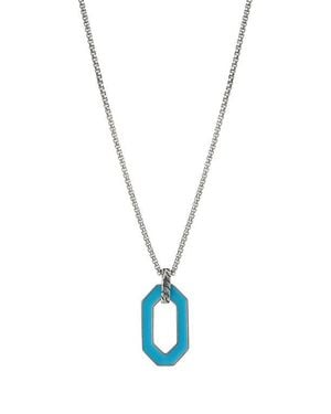 Degs & Sal Ovale Pendant Necklace - Blue
