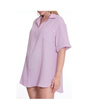 Cache Coeur Ice Cream Maternity Nightgown - Purple