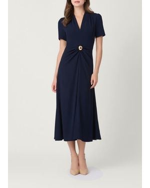 Shoshanna Lightweight Stretch Crepe Waldorf Dress - Blue