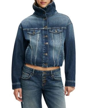 Cotton On Oli Denim Jacket - Blue