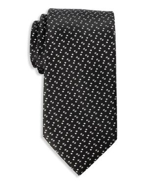 Synrgy by DXL Big & Tall Micro Neat Tie - Black