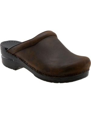 Dansko 'Sonja' Oiled Leather Clog - Brown