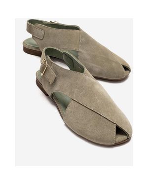 Forever & Always Shoes Monaro Leather Sandal - Metallic