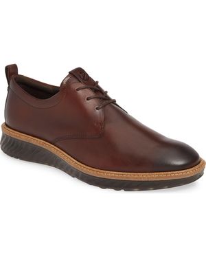 Ecco St.1 Hybrid Plain Toe Derby - Brown