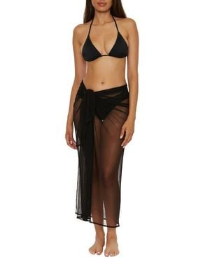 BCA by Rebecca Virtue Mesh Cover-Up Sarong - Black