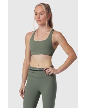 ASRV Lycra Hybrid Sports Bra - Green