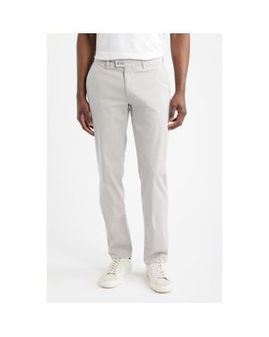 Brax Fabio Idx Flat Front Modern Fit Cotton Blend Chinos - White