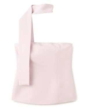 Mango Marina Scarf & Strapless Top Set - Pink