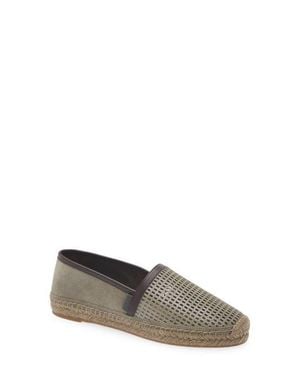 Brunello Cucinelli Perforated Espadrille - Gray