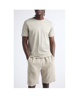 Sunspel Cotton Crewneck T-Shirt - Natural