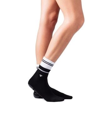 Arebesk Double Decker 2-Pack Crew Grip Socks - Black