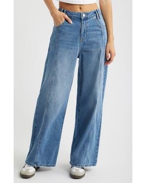 YMI Relaxed Extra Baggy Wide Leg Jeans - Blue