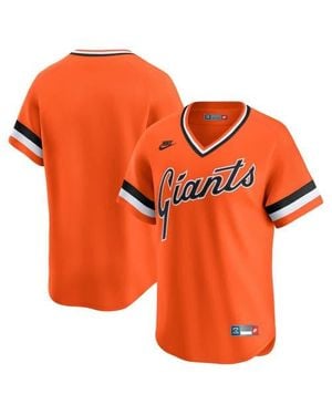 Nike San Francisco Giants Throwback Cooperstown Collection Limited Jersey - Orange