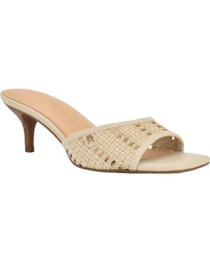 Tommy Hilfiger Claihre Kitten Heel Slide Sandal - White