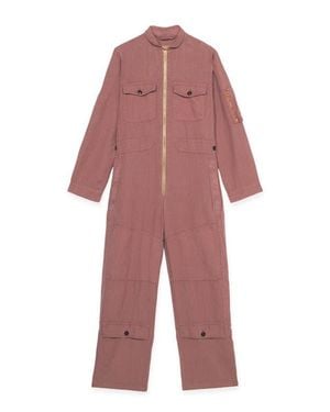 Fortela Linen Coverall - Red