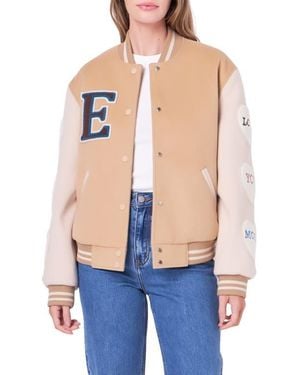 English Factory Love Varsity Jacket - Blue