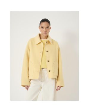 Hush Pure Wool Double Faced Jacket - Yellow