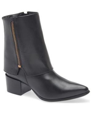 Chocolat Blu Leeza Block Heel Bootie - Gray