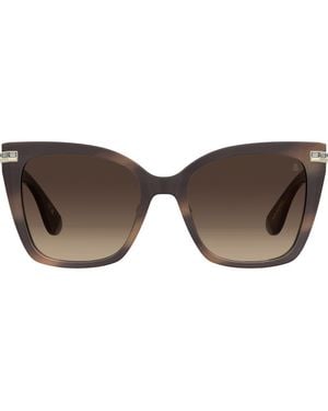 Stuart Weitzman 55Mm Square Sunglasses - Brown