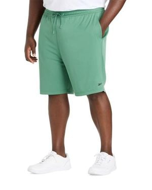 Reebok Big & Tall Performance Double-Knit Shorts - Green