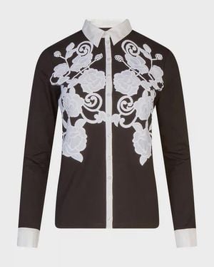 Anne Fontaine Vianey Pima Jersey Shirt - Multicolor