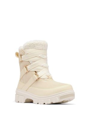 Sorel Tivoli V Faux Shearling Waterproof Boot - Natural