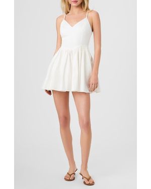 French Connection Lilah Stretch Ballerina Minidress - White