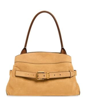 Marc Jacobs The Dakota Large Suede Satchel - Metallic