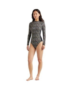 Vilebrequin Pearl Neoprene Uv Protection One-Piece Rashguard Swimsuit - Black