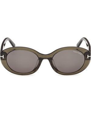 Tom Ford 54Mm Oval Sunglasses - Gray