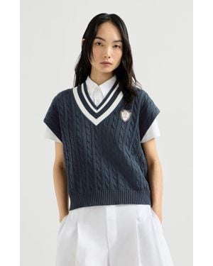 Brunello Cucinelli T-Shirt With Logo - Blue