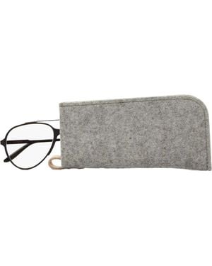 Graf & Lantz Classic Merino Wool Eyeglass Sleeve - Gray