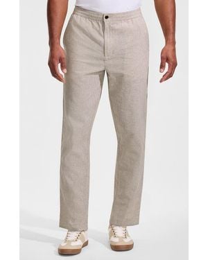 Lands' End Linen Cotton E-Waist Pant - Natural