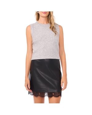 Vince Camuto Rhinestone Embellished Sweater Vest - Gray