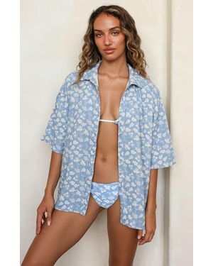 Dippin' Daisy's Hawaii Button-Up Top - Blue