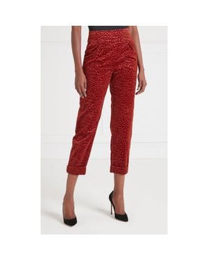 Temperley London Lynx Velvet Tapered Trouser